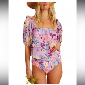 The Salty Blonde Billabong Peplum Top